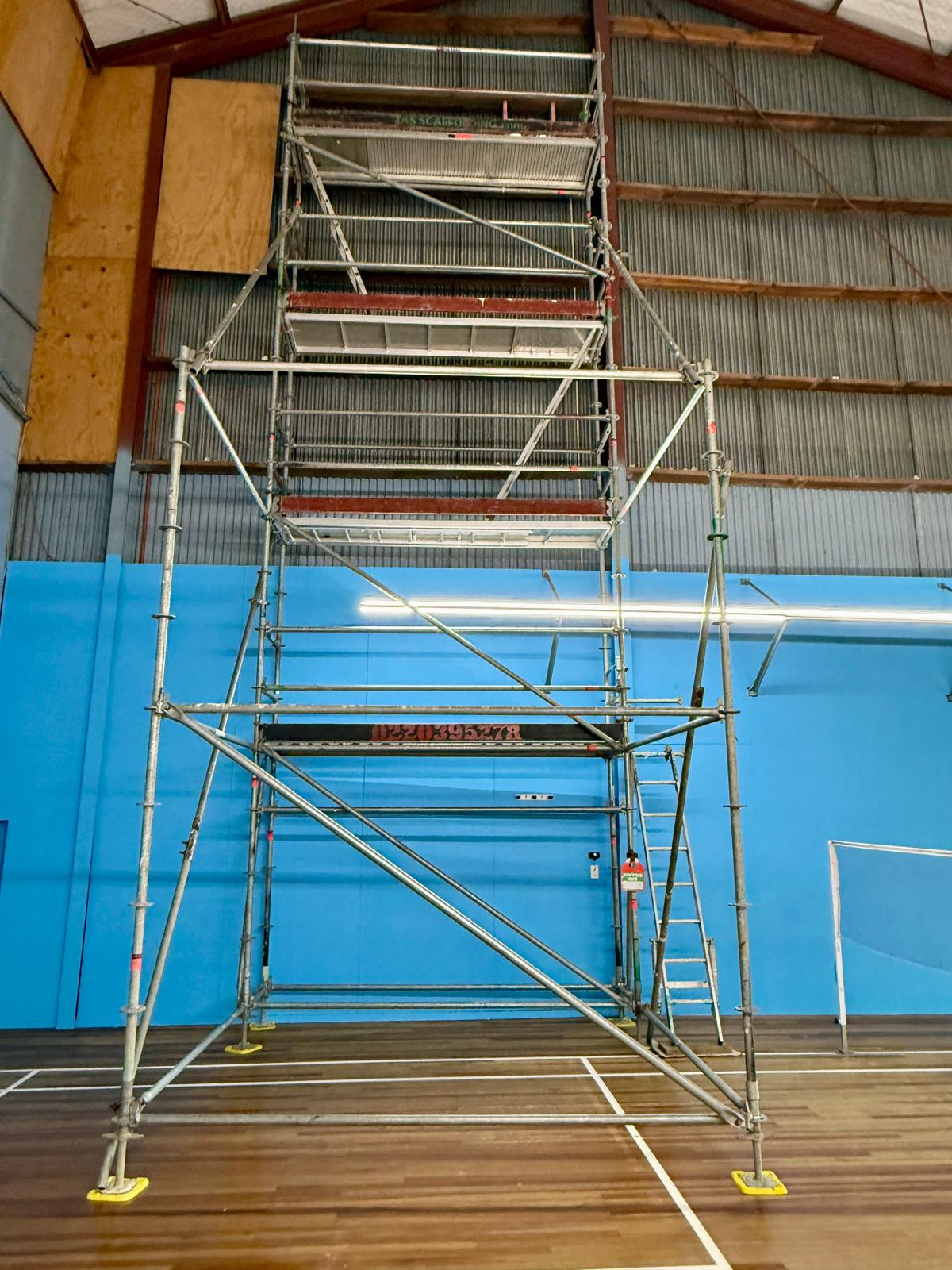 Access tower scaffolding