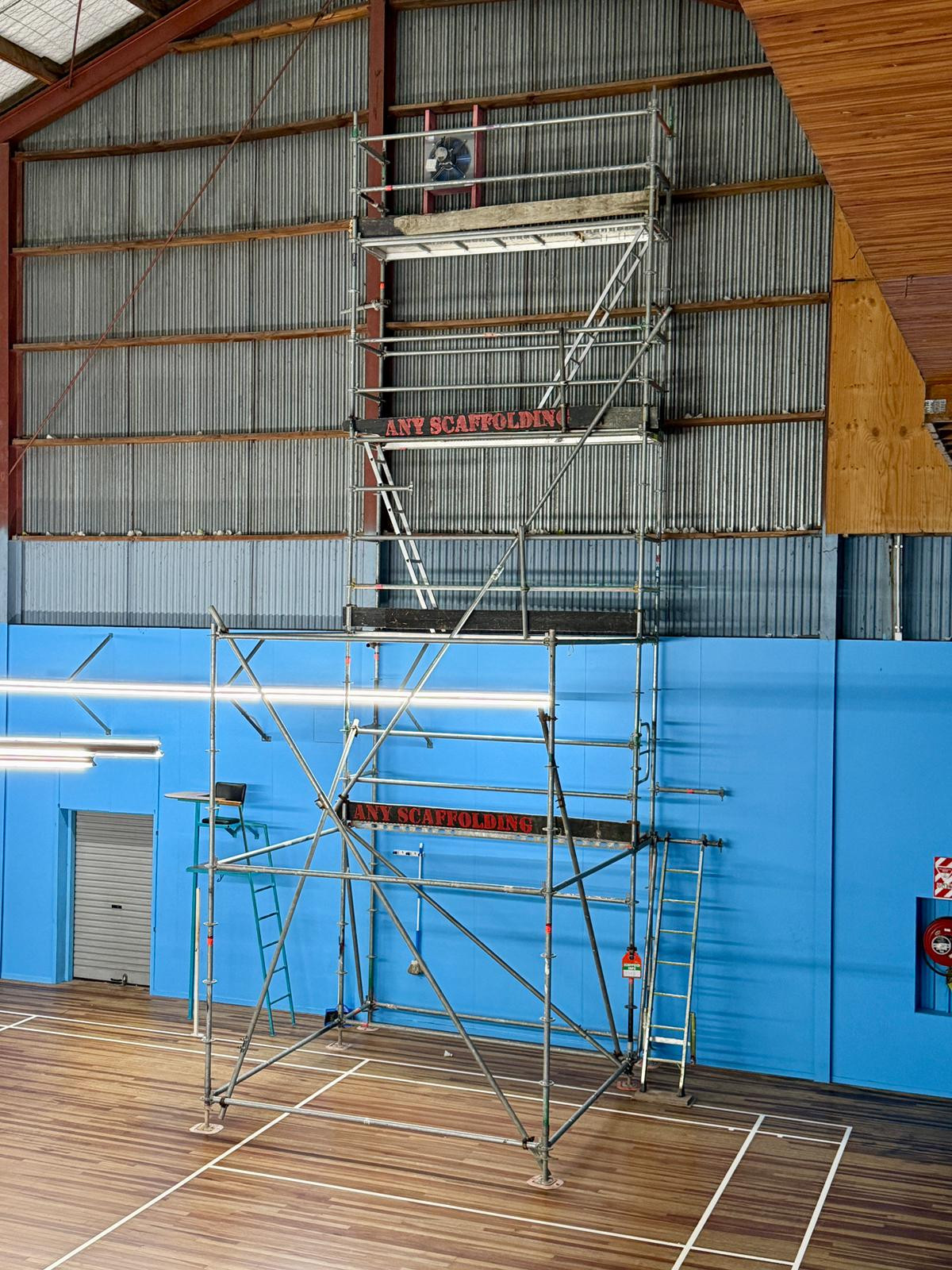 Access tower scaffolding